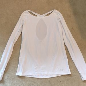 White long sleeve UA shirt